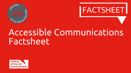 Accessible communications factsheet